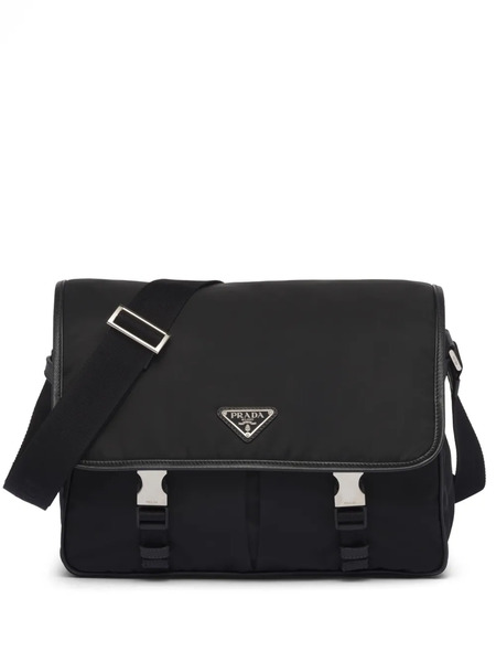  Prada Re-nylon Triangle-logo Shoulder Bag - Black 