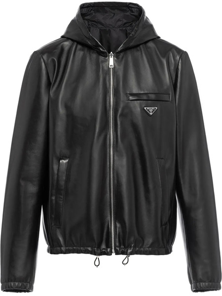  Prada Reversible Hooded Jacket - Black 