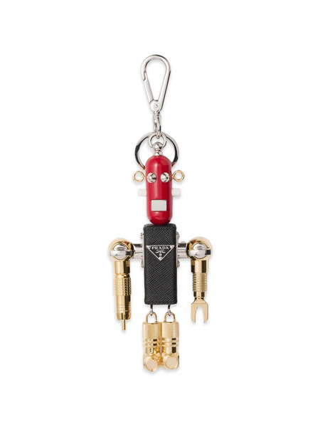  Prada Robot Keyring Charm - Black 