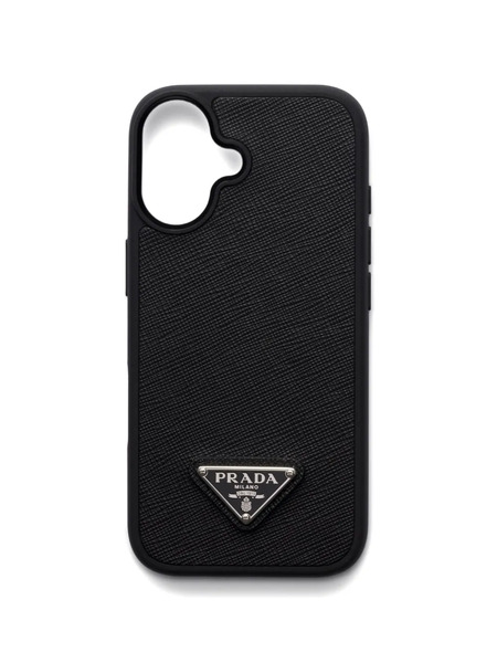  Prada Saffiano-leather Iphone 17 Case - Black 
