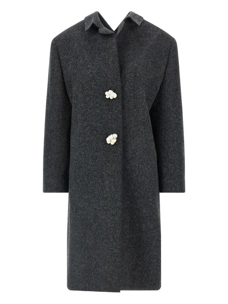  Prada Shetland Virgin-wool Coat - Grey 