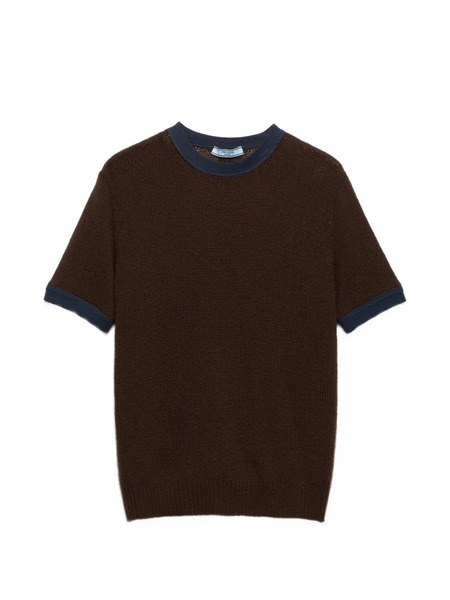  Prada Short-sleeve Sweater - Brown 