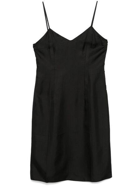  Prada Silk Midi Dress - Black 