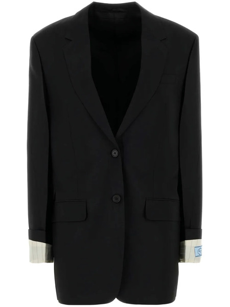  Prada Single-breasted Blazer - Black 