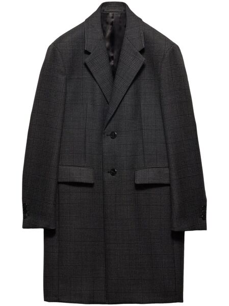  Prada Single-breasted Wool Coat - Grey 