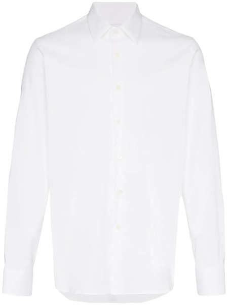  Prada Slim-fit Poplin Shirt - White 