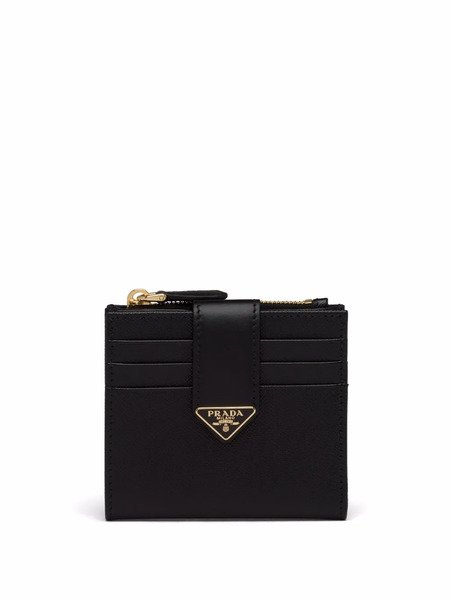  Prada Small Leather Wallet - Black 