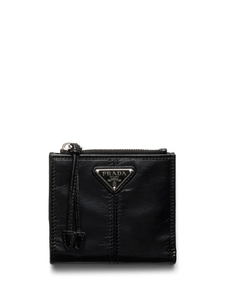  Prada Small Leather Wallet - Black 