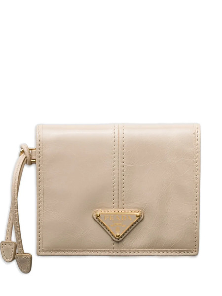  Prada Small Leather Wallet - Neutrals 