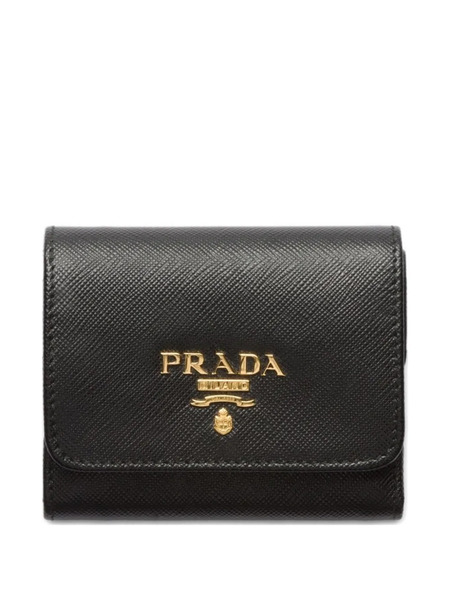  Prada Small Saffiano Leather Wallet - Black 