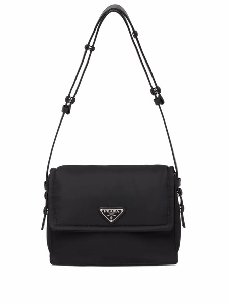  Prada Small Traveller Shoulder Bag - Black 