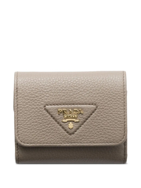  Prada Small Triangle-logo Wallet - Grey 