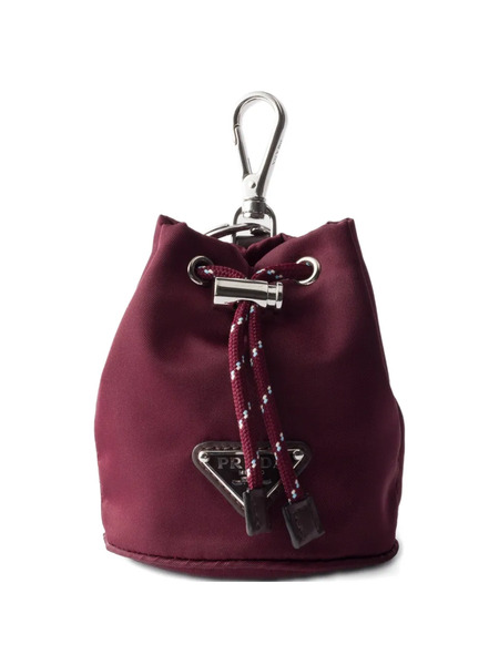  Prada Speedrock Keyring Charm - Red 