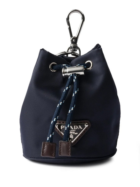  Prada Speedrock Re-nylon Keychain Charm - Blue 