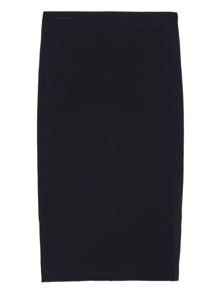  Prada Stretch Midi Skirt - Black 