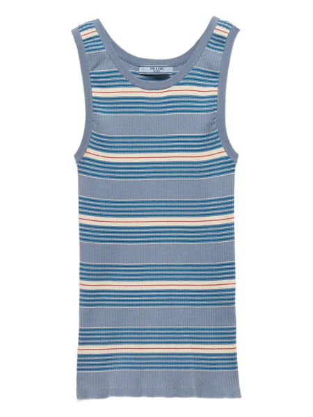 Prada Striped Tank Top - Blue 