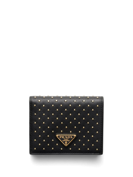  Prada Studded Wallet - Black 