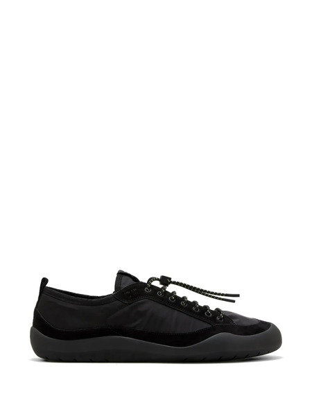  Prada Suede Lace-up Sneakers - Black 