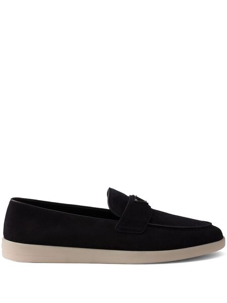  Prada Suede Loafers - Black 
