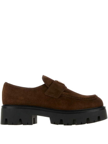  Prada Suede Loafers - Brown 