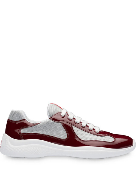  Prada Technical Fabric Sneakers - Red 