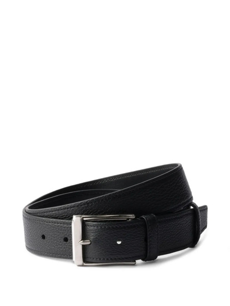  Prada Textured-leather Belt - Black 