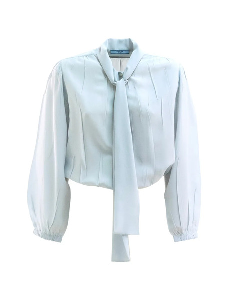  Prada Tie-neck Blouse - Blue 