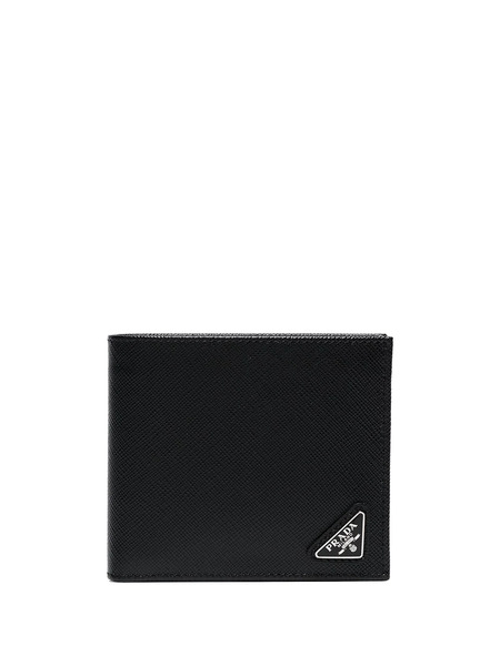  Prada Triangle-logo Bifold Wallet - Black 
