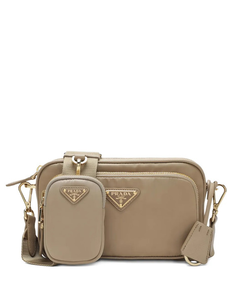  Prada Triangle-logo Cross-body Bag - Neutrals 