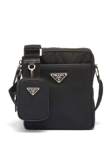  Prada Triangle-logo Messenger Bag - Black 
