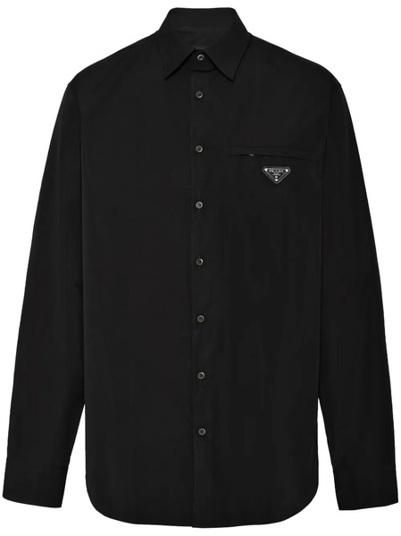  Prada Triangle-logo Shirt - Black 