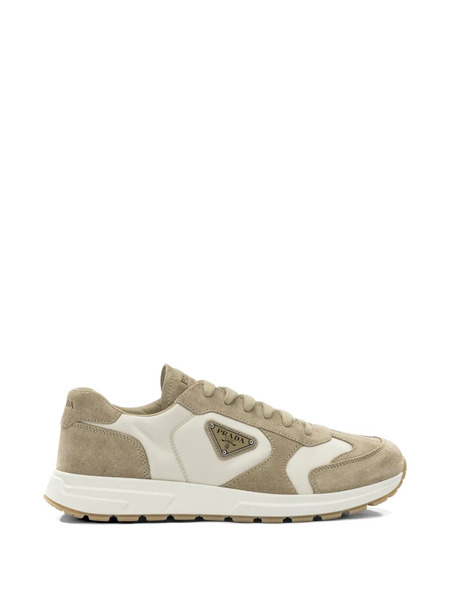  Prada Triangle Logo Sneakers - Neutrals 