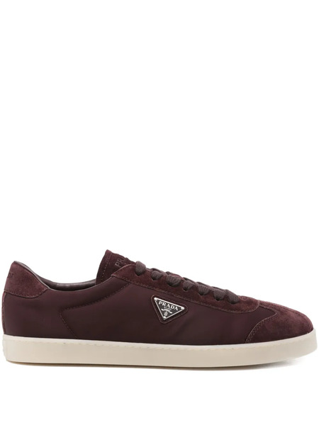  Prada Triangle-logo Sneakers - Red 