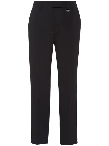  Prada Triangle-logo Trousers - Black 