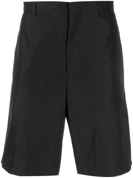  Prada Triangle Patch Logo Shorts - Black 