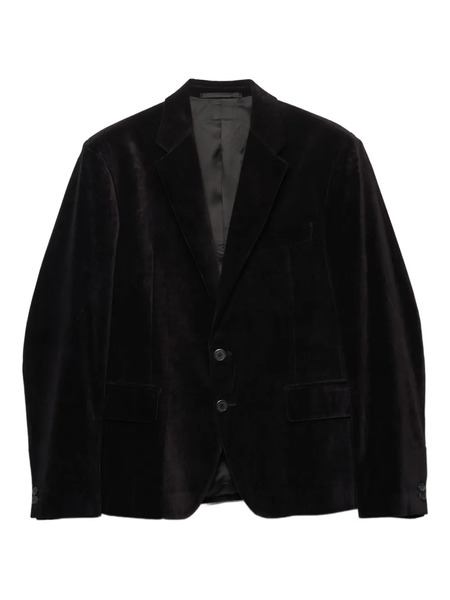  Prada Two-button Cotton Blazer - Black 