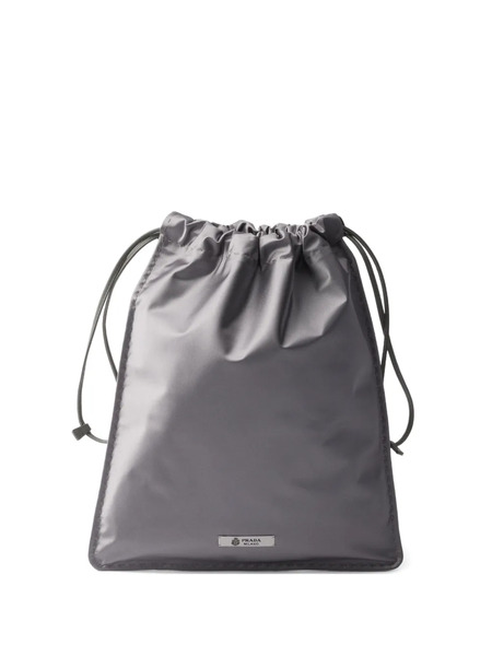  Prada Wish Drawstring Pouch - Grey 