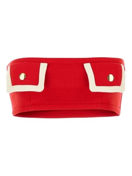  Prada Wool Cropped Top - Red 