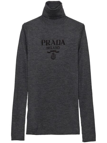  Prada Wool Turtleneck Sweater - Grey 