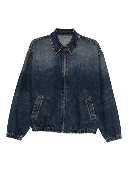  Prada Zip-up Denim Jacket - Blue 