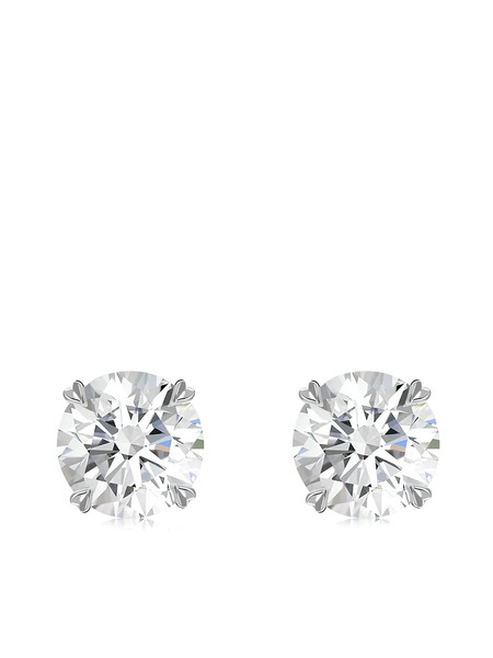  Pragnell 18kt White Gold Diamond Windsor Stud Earrings - Silver 