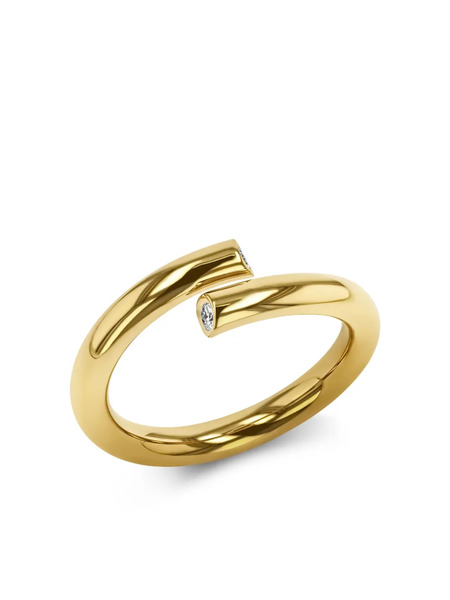 Pragnell 18kt Yellow Gold Eclipse Diamond Ring 