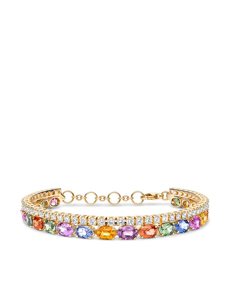  Pragnell Rainbow Two-row Bracelet - Pink 
