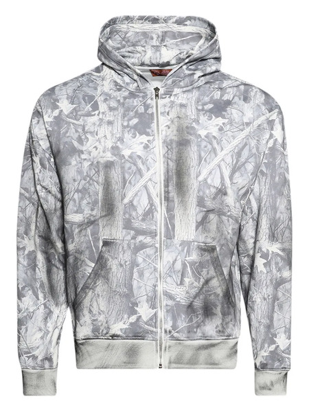  Praying Realtree Camouflage Zip-up Hoodie - Grey 