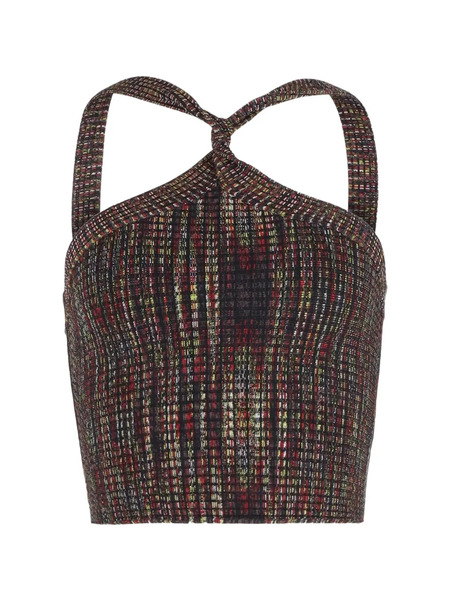 Pre-owned Alexander Wang Halter Crop Top - Black 