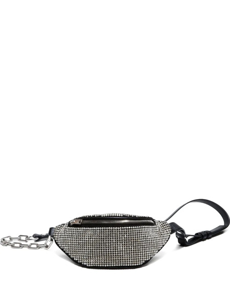  Pre-owned Alexander Wang 2020-2025 Rhinestone Belt Bag - Black 