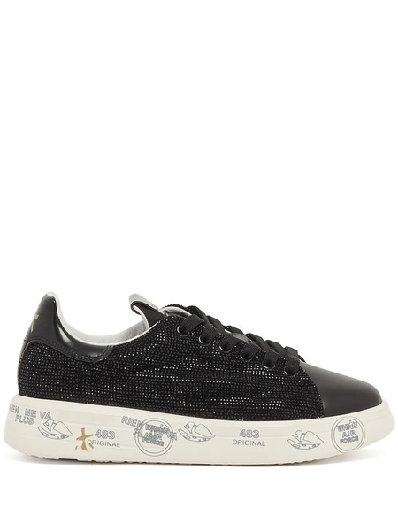  Premiata Crystal-embellished Sneakers - Black 
