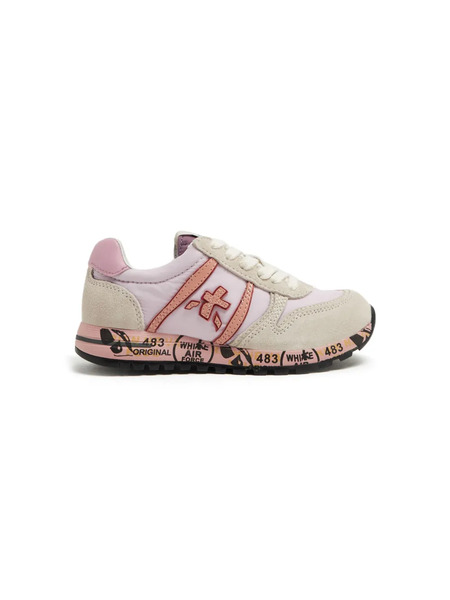  Premiata Kids Sky Panelled Suede Sneakers - Pink 