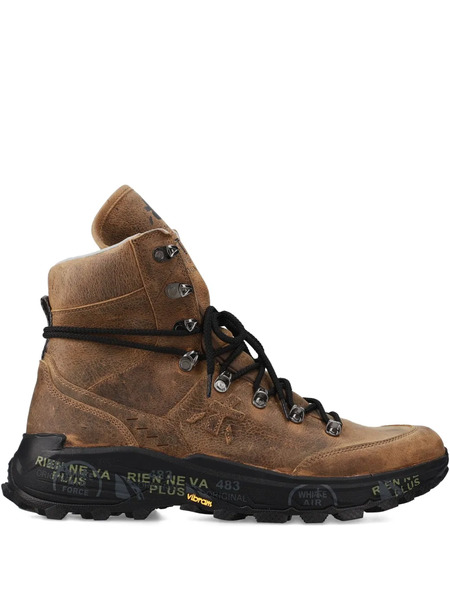 Premiata Lace-up High-top Boots - Brown 