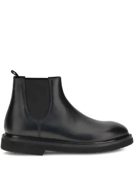  Premiata Leather Chelsea Boots - Black 